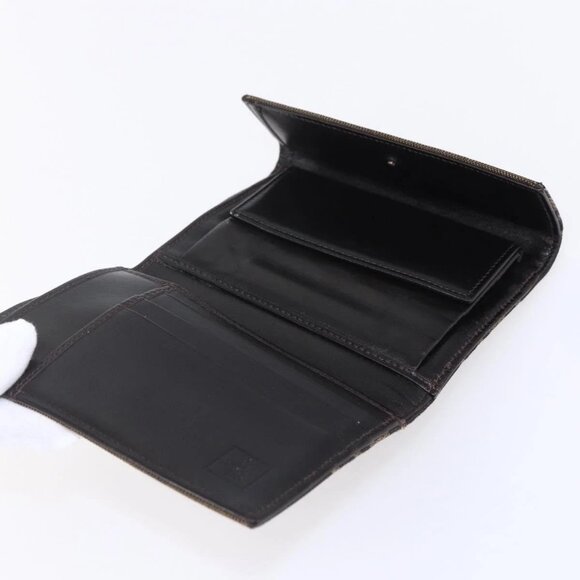 Authentic FENDI Zucca Canvas Wallet Black Brown bst288-112825 - Picture 8 of 16